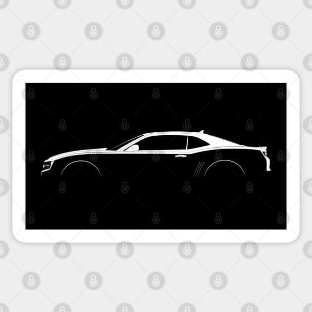 Chevrolet Camaro SS Silhouette Sticker by Car-Silhouettes